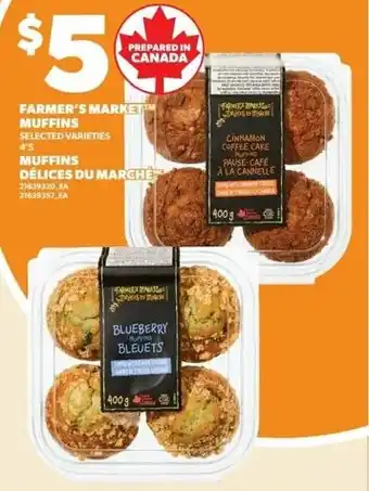 Loblaws Farmer's market muffins offer