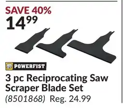 Princess Auto 3 pc Reciprocating Saw Scraper Blade Set offer