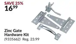 Princess Auto Zinc Gate Hardware Kit offer