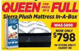 Surplus Furniture Sierra Queen for the Price of a Full Mattress offer