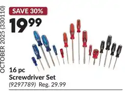 Princess Auto 16 pc Screwdriver Set offer