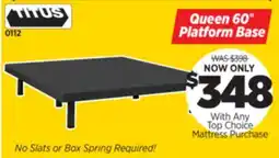 Surplus Furniture Queen 60 Platform Base offer