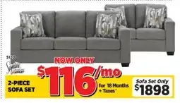 Surplus Furniture Deltona Graphite Sofa & Loveseat offer