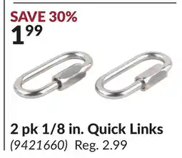 Princess Auto 2 pk 1/8 in. Quick Links offer