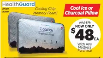 Surplus Furniture Cool Ice or Charcoal Queen Pillow offer