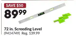 Princess Auto 72 in. Screeding Level offer