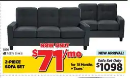Surplus Furniture Cindy Rosie Smoke Sofa & Loveseat offer