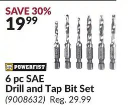 Princess Auto 6 pc SAE Drill and Tap Bit Set offer