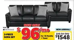 Surplus Furniture Brynn Black Sofa & Loveseat offer