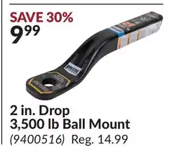 Princess Auto 2 in. Drop 3,500 lb Ball Mount offer