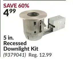 Princess Auto 5 in. Recessed Downlight Kit offer