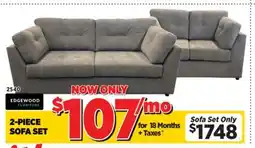 Surplus Furniture Kirkland Grey 2Pc Sofa & Loveseat offer
