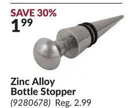 Princess Auto Zinc Alloy Bottle Stopper offer