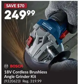 Princess Auto 18V Cordless Brushless Angle Grinder Kit offer