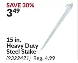 Princess Auto 15 in. Heavy Duty Steel Stake offer