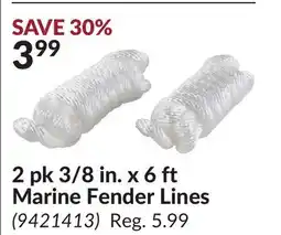 Princess Auto 2 pk 3/8 in. x 6 ft Marine Fender Lines offer