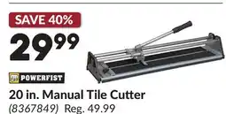Princess Auto 20 in. Manual Tile Cutter offer