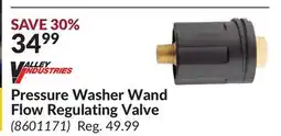 Princess Auto Pressure Washer Wand Flow Regulating Valve offer