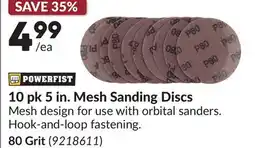 Princess Auto 10 pk 5 in. Mesh Sanding Discs offer