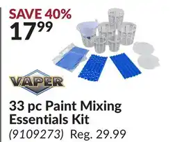 Princess Auto 33 pc Paint Mixing Essentials Kit offer