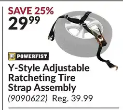 Princess Auto Y-Style Adjustable Ratcheting Tire Strap Assembly offer