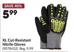 Princess Auto XL Cut-Resistant Nitrile Gloves offer