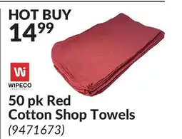 Princess Auto Red Cotton Shop Towels offer