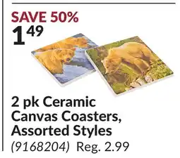 Princess Auto 2 pk Ceramic Canvas Coasters offer
