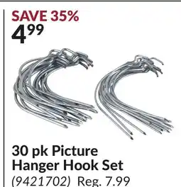 Princess Auto 30 pk Picture Hanger Hook Set offer