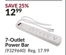 Princess Auto 7-Outlet Power Bar offer