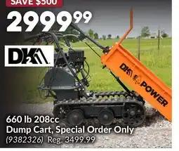 Princess Auto 208cc Dump Cart offer
