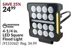 Princess Auto 4-1/4 in. LED Square Flood Light offer