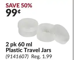 Princess Auto 2 pk 60 ml Plastic Travel Jars offer
