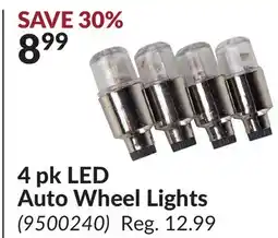 Princess Auto 4 pk LED Auto Wheel Lights offer