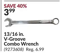 Princess Auto 13/16 in. V-Groove Combo Wrench offer