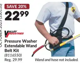 Princess Auto Pressure Washer Extendable Wand Belt Kit offer
