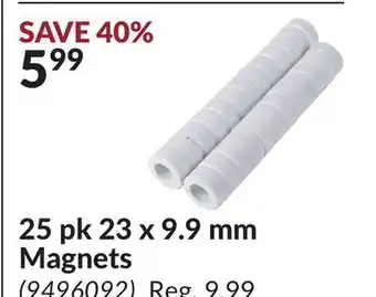 Princess Auto 25 pk 23 x 9.9 mm Magnets offer