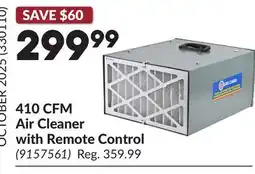 Princess Auto 410 CFM Air Cleaner with Remote Control offer