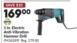 Princess Auto 1 in. Electric Anti-Vibration Hammer Drill offer