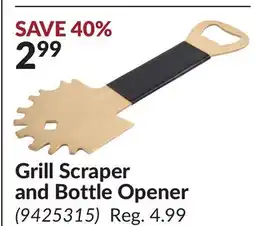 Princess Auto Grill Scraper and Bottle Opener offer