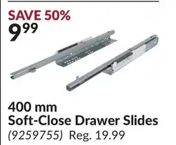 Princess Auto 400 mm Soft-Close Drawer Slides offer