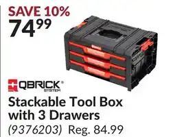 Princess Auto Stackable Tool Box with 3 Drawers offer