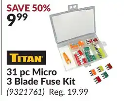 Princess Auto 31 pc Micro 3 Blade Fuse Kit offer
