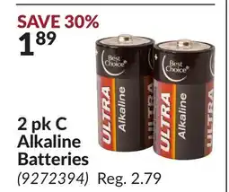 Princess Auto 2 pk C Alkaline Batteries offer