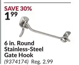 Princess Auto 6 in. Round Stainless-Steel Gate Hook offer