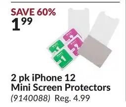 Princess Auto 2 pk iPhone 12 Mini Screen Protectors offer