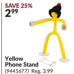 Princess Auto Yellow Phone Stand offer