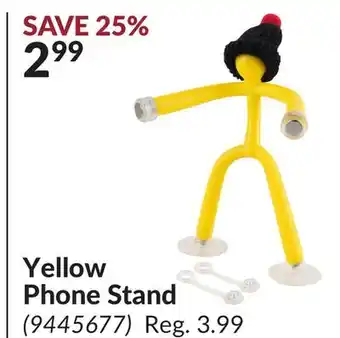 Princess Auto Yellow Phone Stand offer