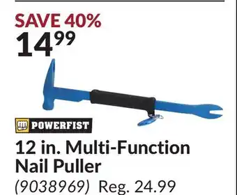 Princess Auto 12 in. Multi-Function Nail Puller offer