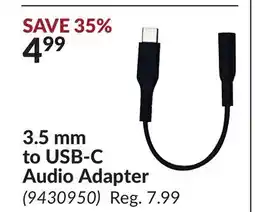 Princess Auto 3.5 mm to USB-C Audio Adapter offer